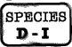Species D-I
