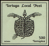 Tortuga local stamp