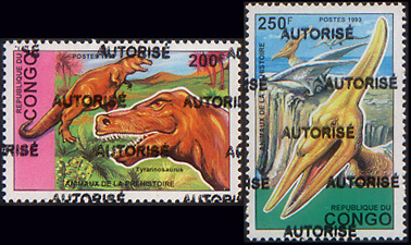 Congo Brazzaville overprints